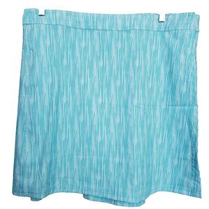 RipSkirt Hawaii Blue Striped Hook & Loop Wrap Skirt Size XL NWT